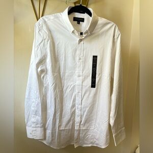 NWT Banana Republic slim fit white collared dress shirt